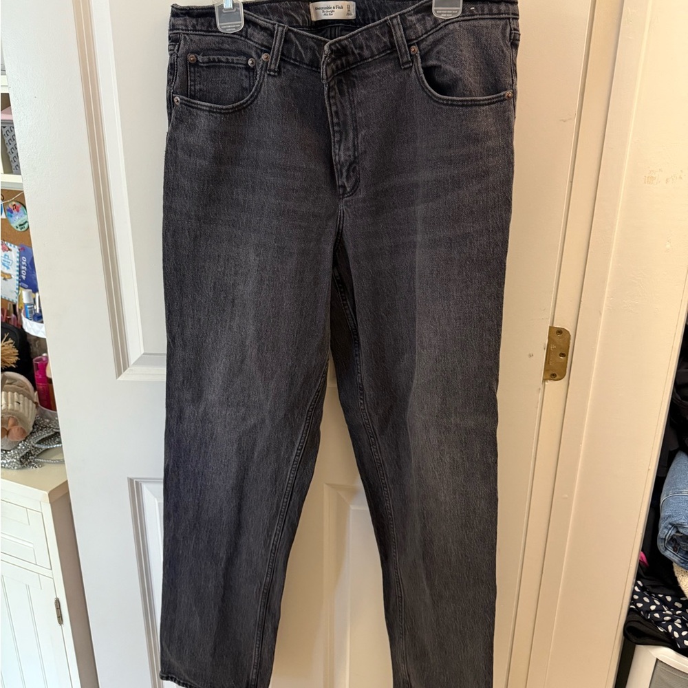 Abercrombie & Fitch Black Straight Jeans Classic Style